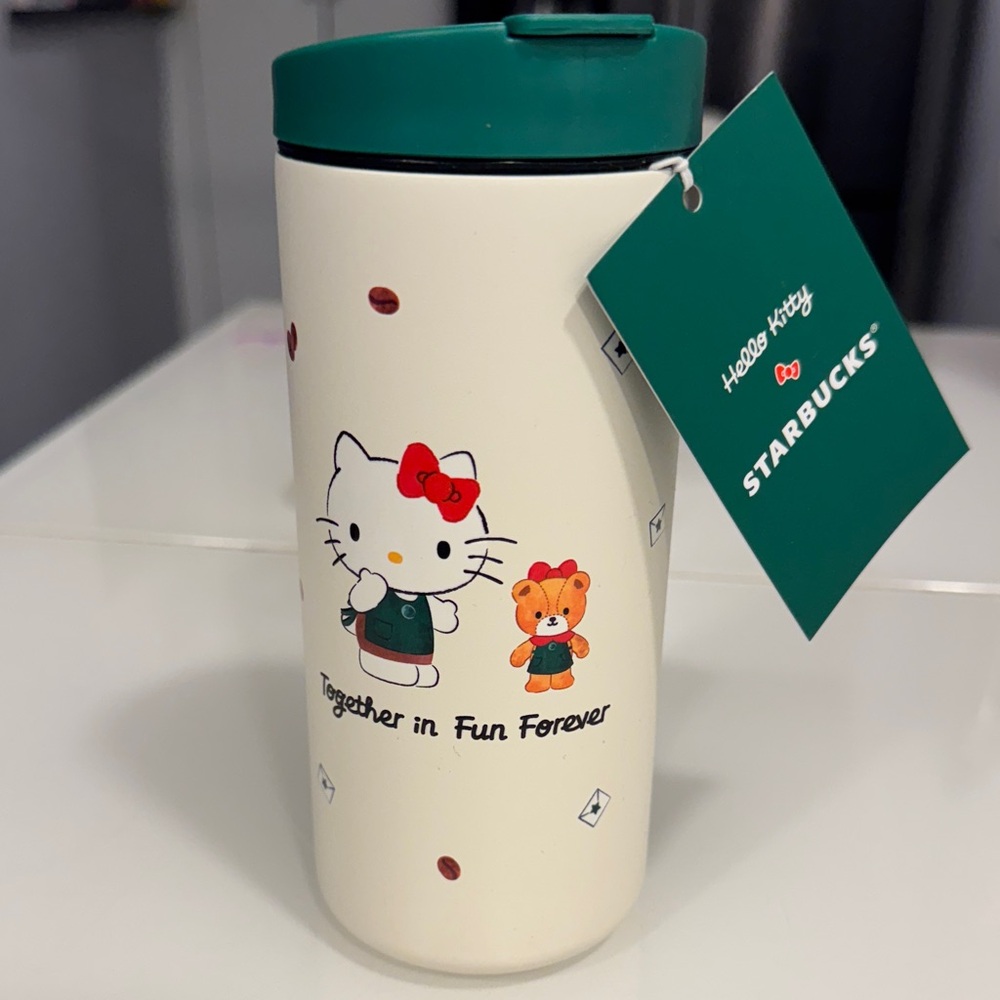 Starbucks x Hello Kitty Kids Tumbler - Cream and Green